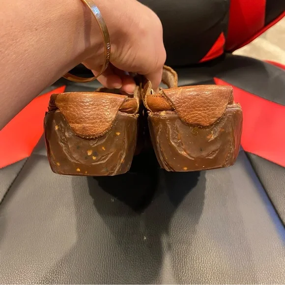 El Naturalista Leather Slip On Open Back Clogs LightBrown Womens US Size 6 EU 36 - Picture 4 of 9